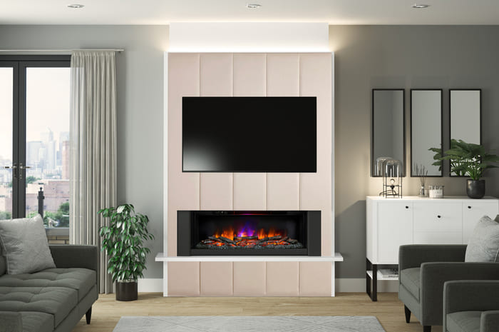 vertical fabric media Wall
